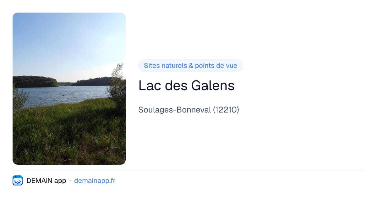 Lac des Galens — Soulages-Bonneval