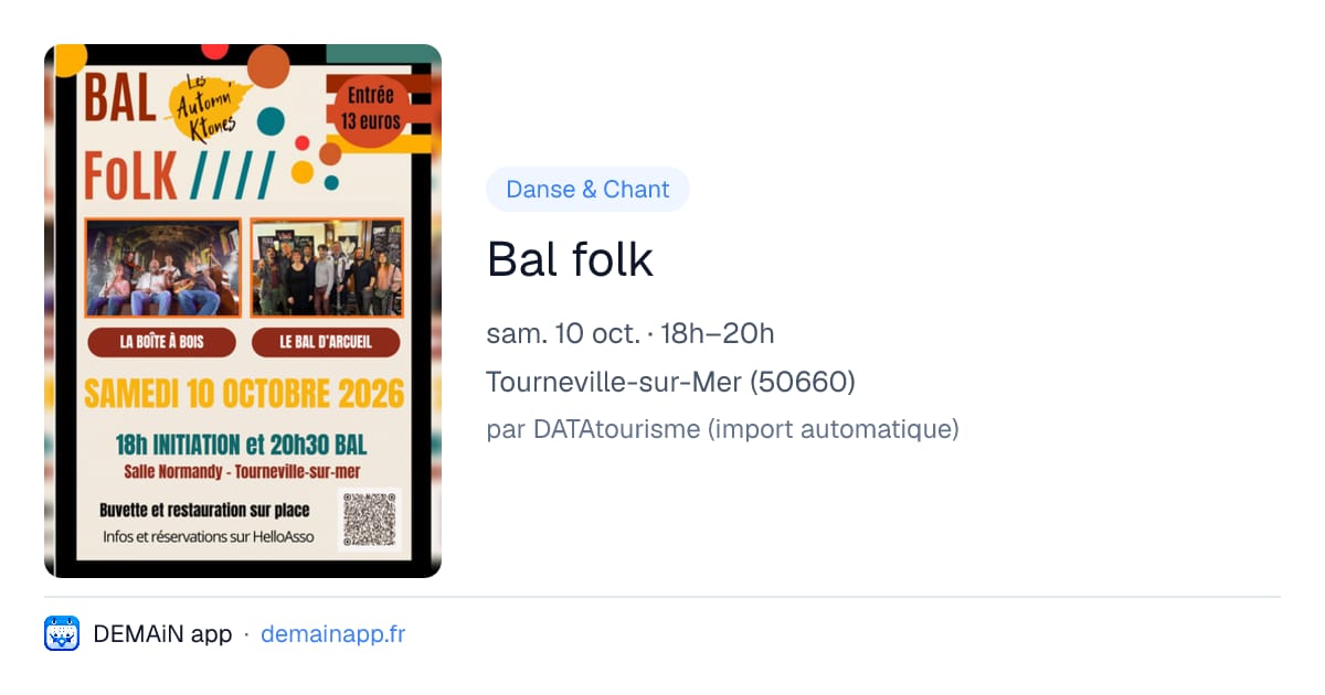 Bal folk — Tourneville-sur-Mer