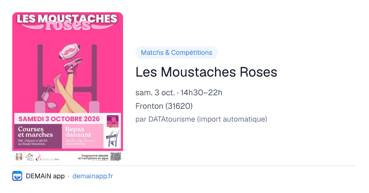 Les Moustaches Roses — Fronton