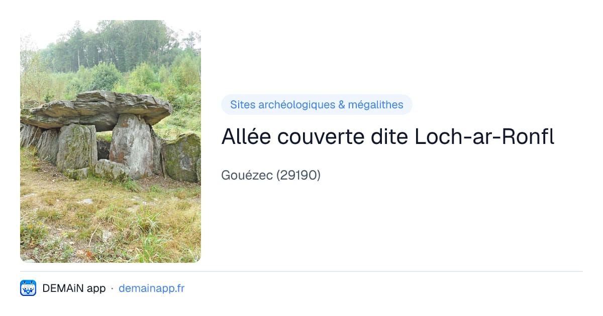 Allée couverte dite Loch-ar-Ronfl — Gouézec