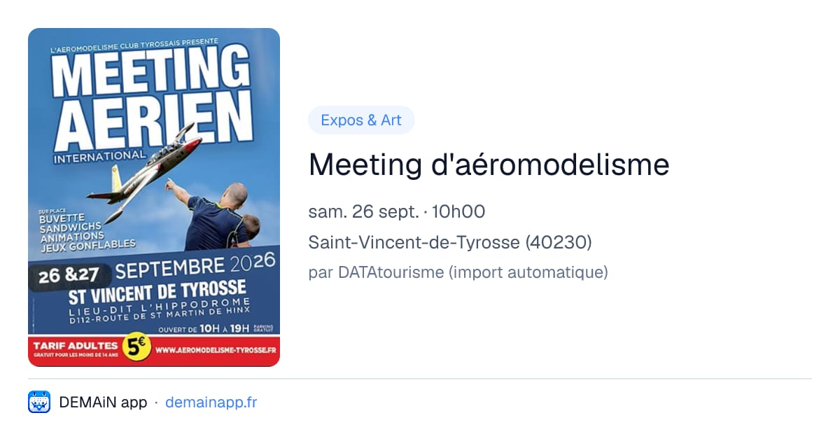 Meeting d'aéromodelisme — Saint-Vincent-de-Tyrosse