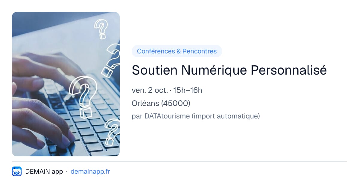 Soutien Numérique Personnalisé — Orléans