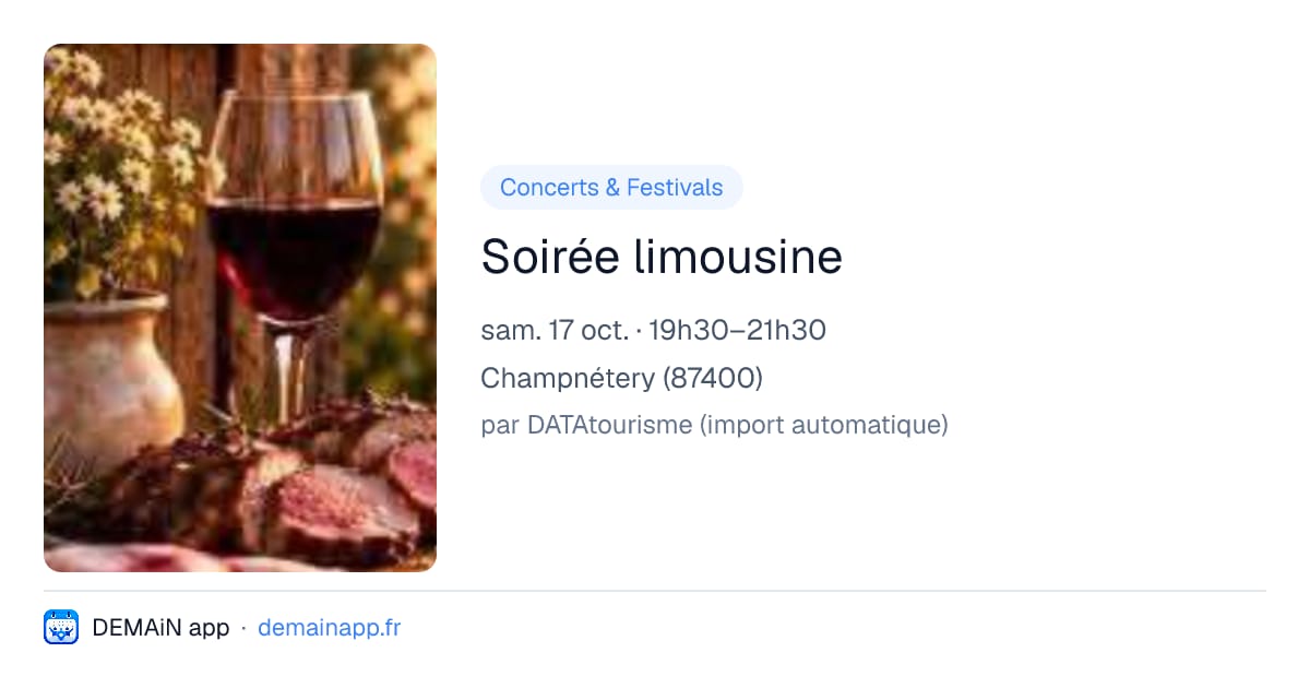 Soirée limousine — Champnétery