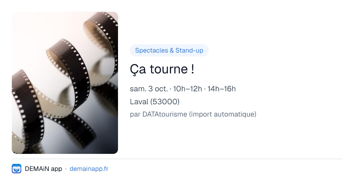 Ça tourne ! — Laval