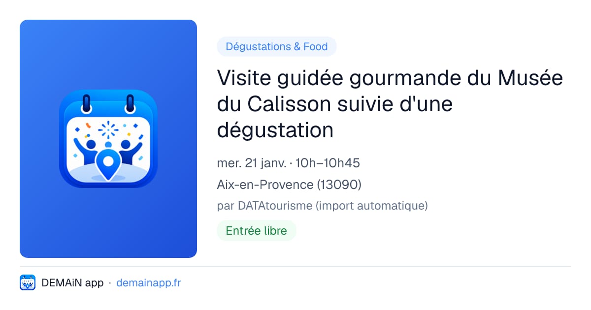 Visite guidée gourmande du Musée du Calisson suivie d'une dégustation — Aix-en-Provence