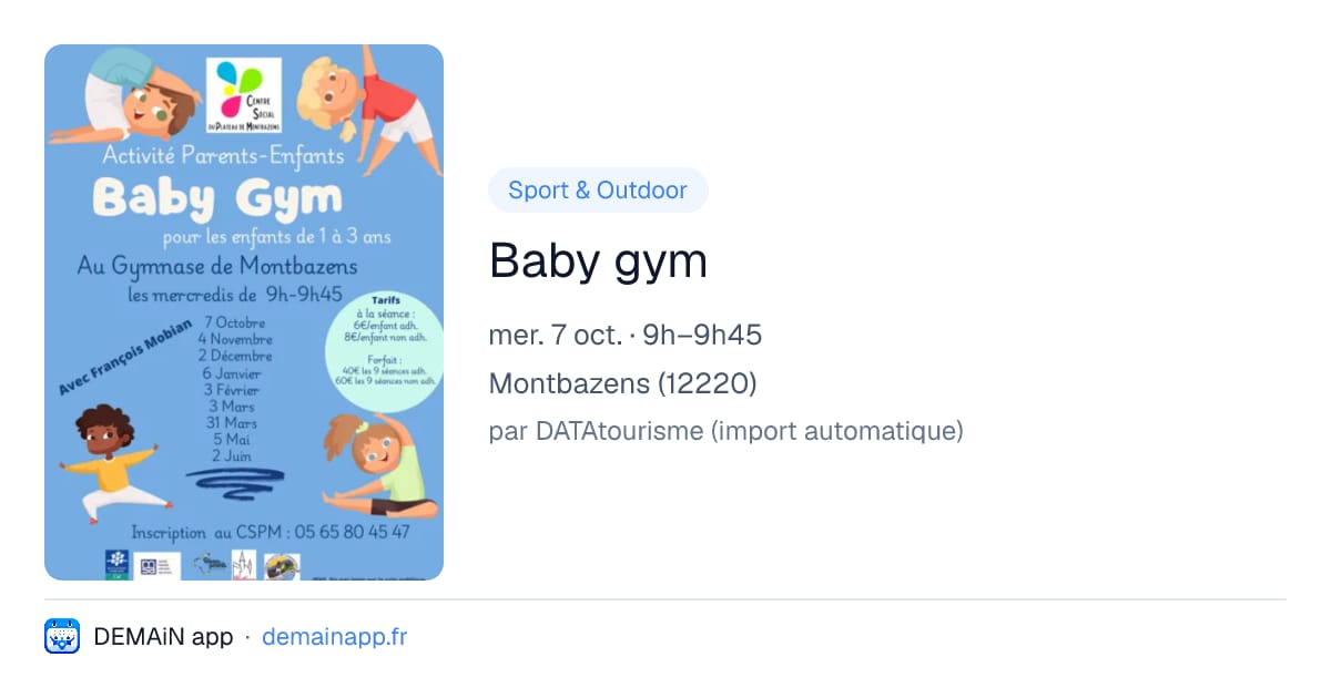 Baby gym — Montbazens