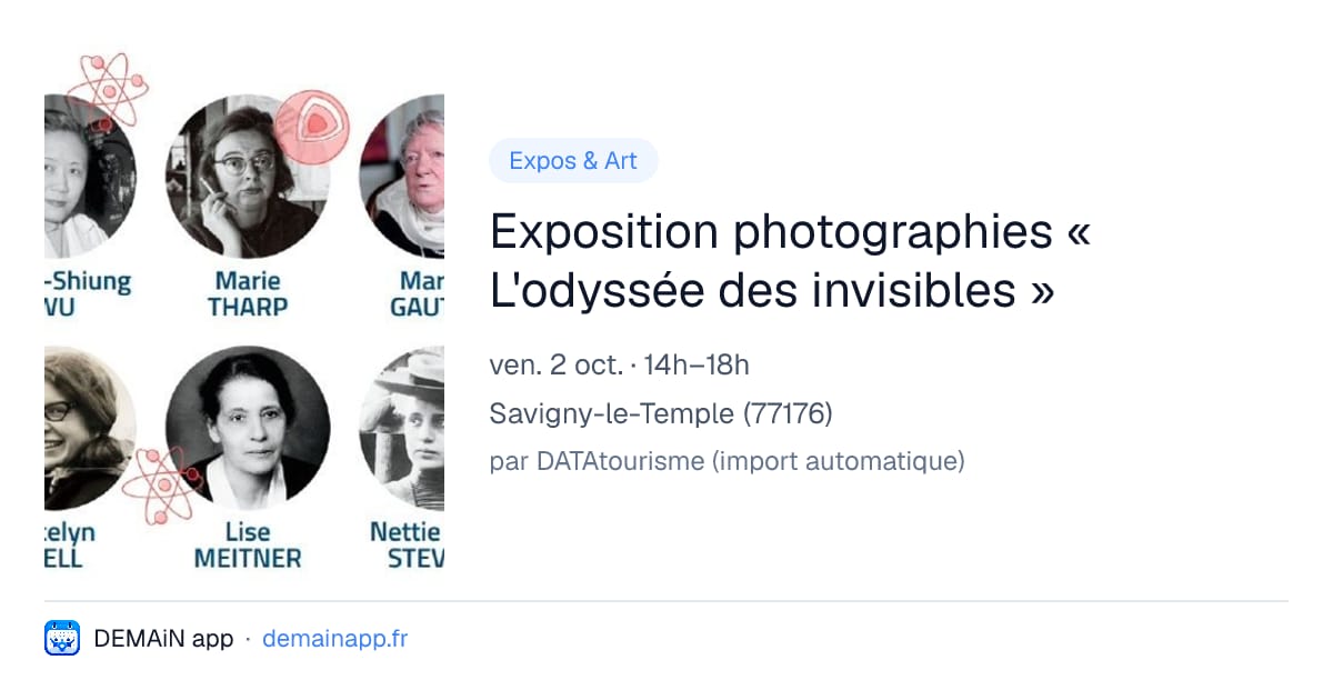 Exposition photographies « L'odyssée des invisibles » — Savigny-le-Temple