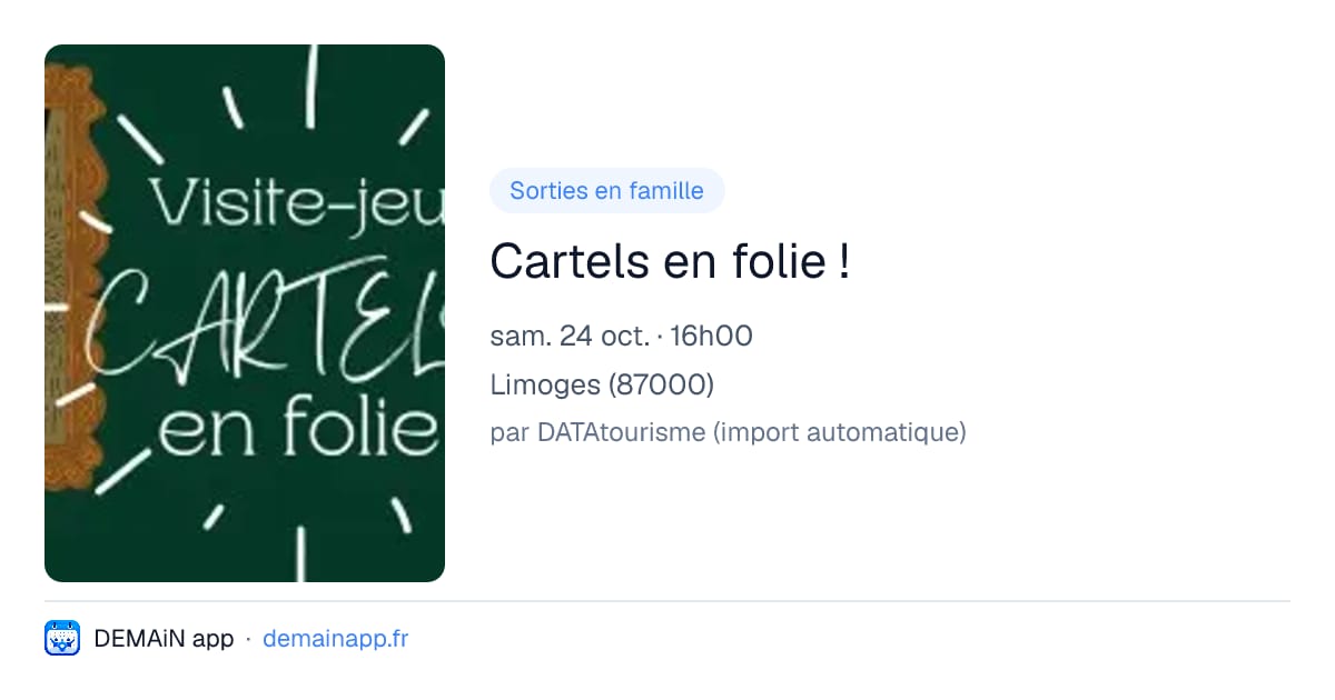 Cartels en folie ! — Limoges