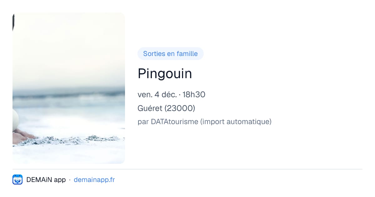 Pingouin — Guéret