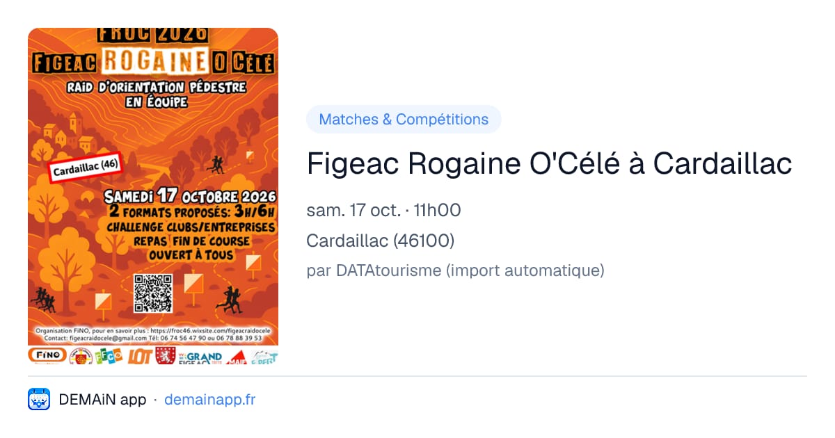 Figeac Rogaine O'Célé à Cardaillac — Cardaillac