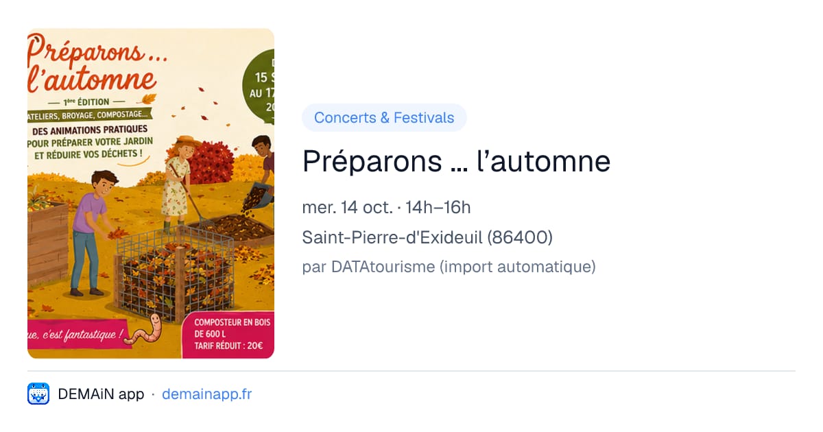 Préparons ... l’automne — Saint-Pierre-d'Exideuil