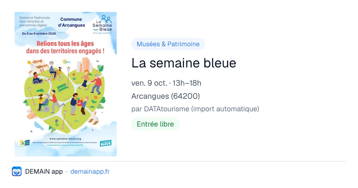 La semaine bleue — Arcangues