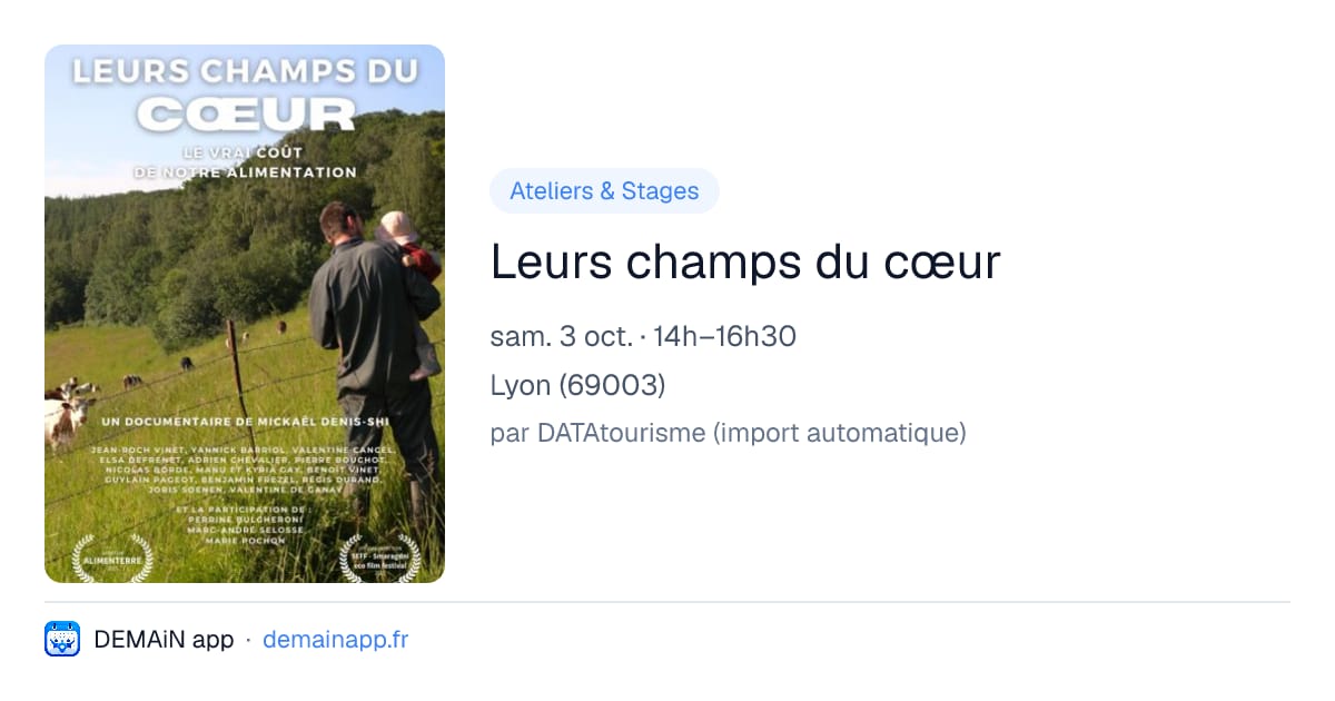 Leurs champs du cœur — Lyon