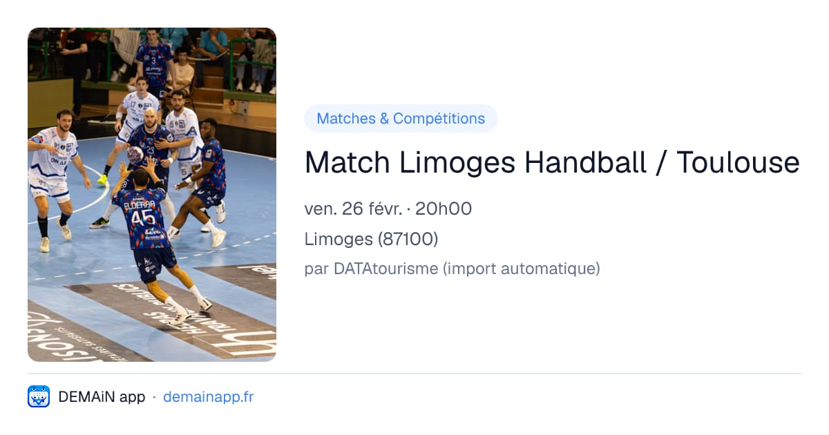 Match Limoges Handball / Toulouse — Limoges