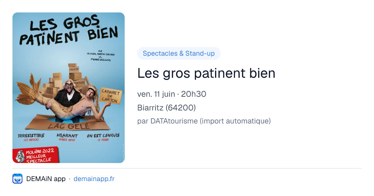 Les gros patinent bien — Biarritz