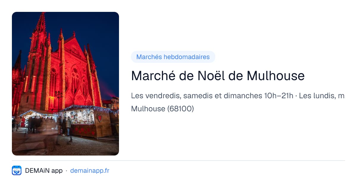 Marché de Noël de Mulhouse — Mulhouse