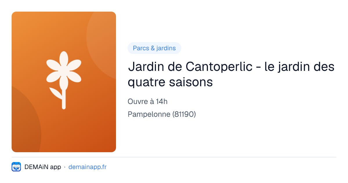 Jardin de Cantoperlic - le jardin des quatre saisons — Pampelonne