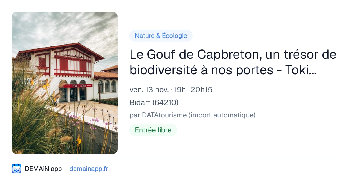 Le Gouf de Capbreton, un trésor de biodiversité à nos portes - Toki-Toki — Bidart