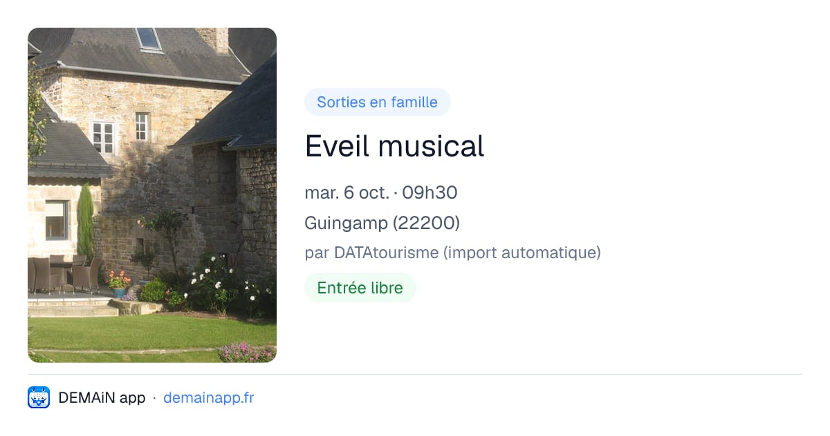 Eveil musical — Guingamp