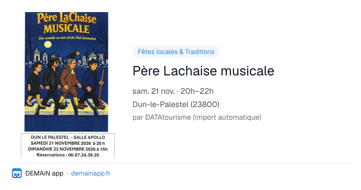 Père Lachaise musicale — Dun-le-Palestel