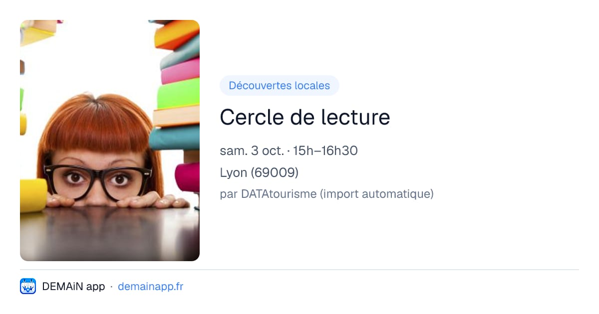 Cercle de lecture — Lyon