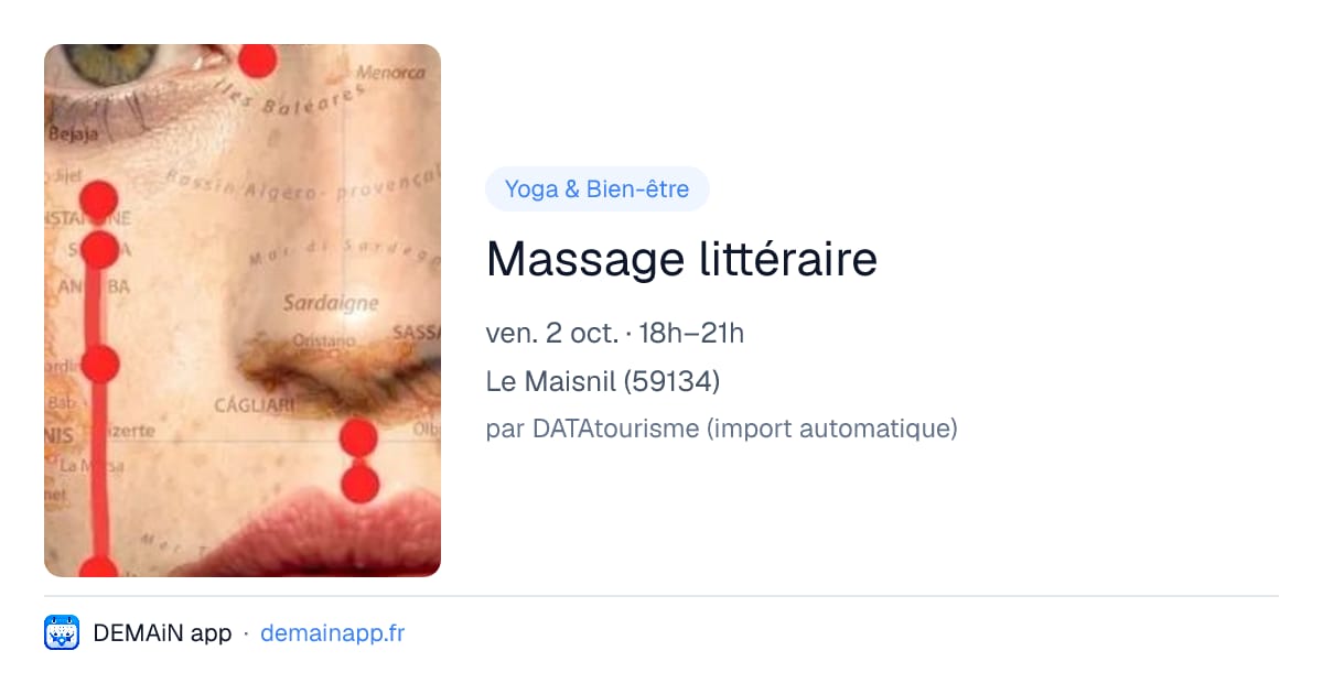 Massage littéraire — Le Maisnil