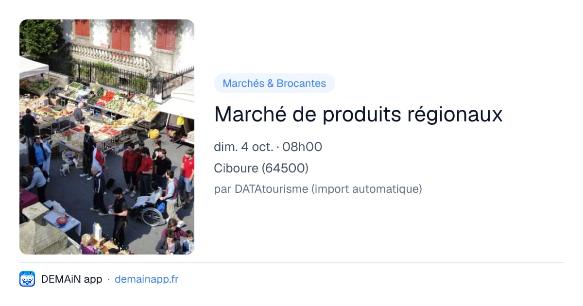 Marché de produits régionaux — Ciboure