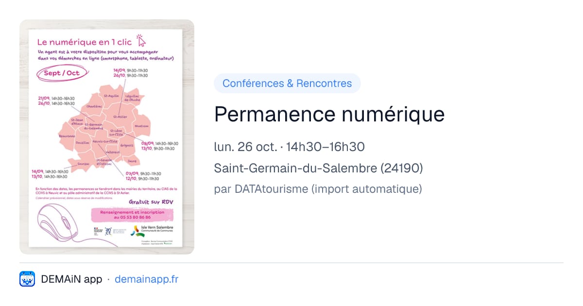 Permanence numérique — Saint-Germain-du-Salembre