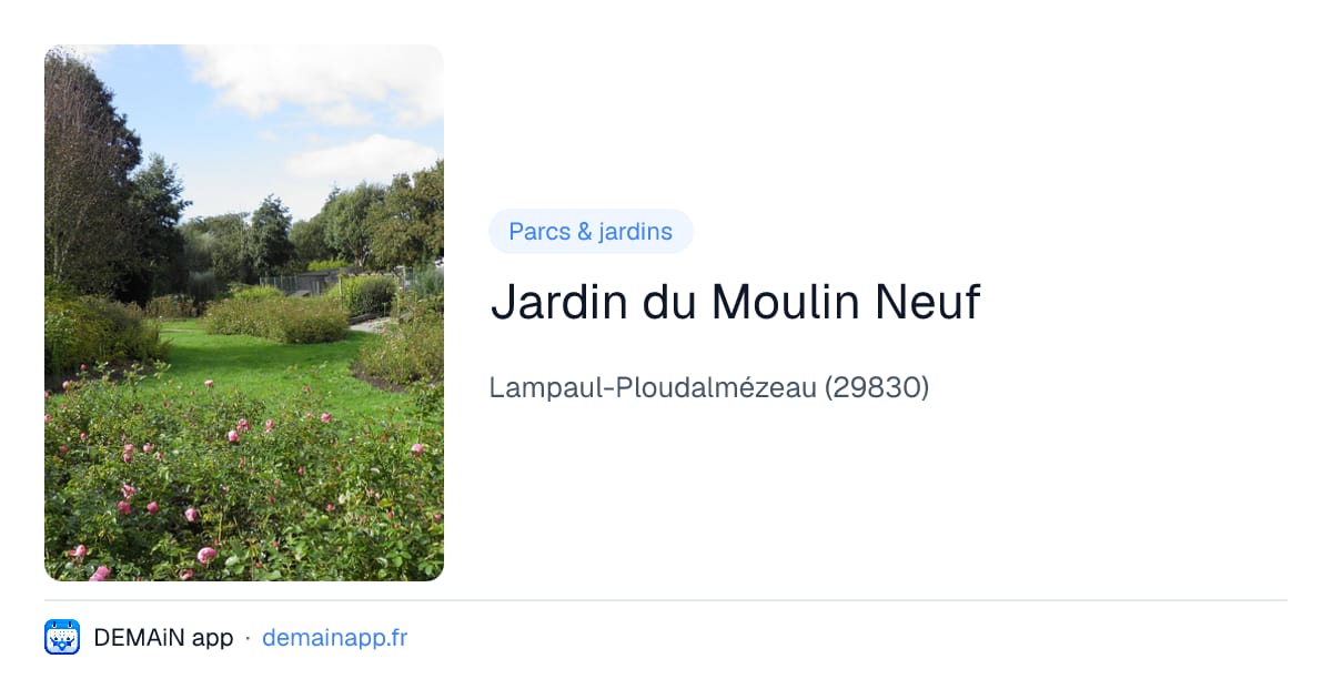 Jardin du Moulin Neuf — Lampaul-Ploudalmézeau