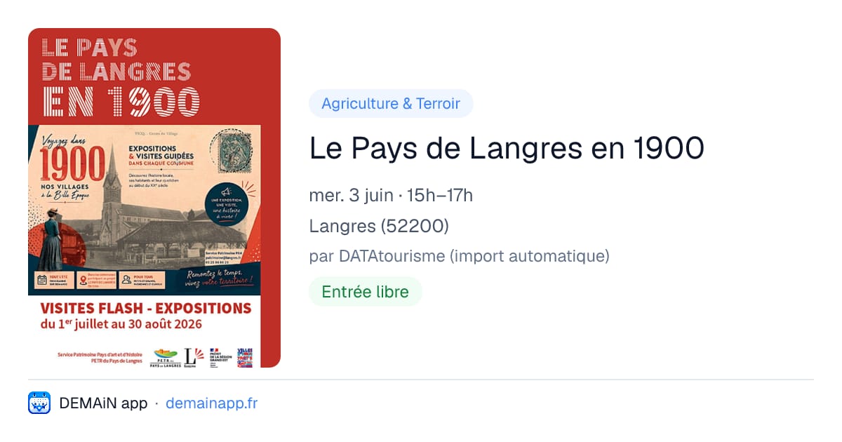 Le Pays de Langres en 1900 — Langres