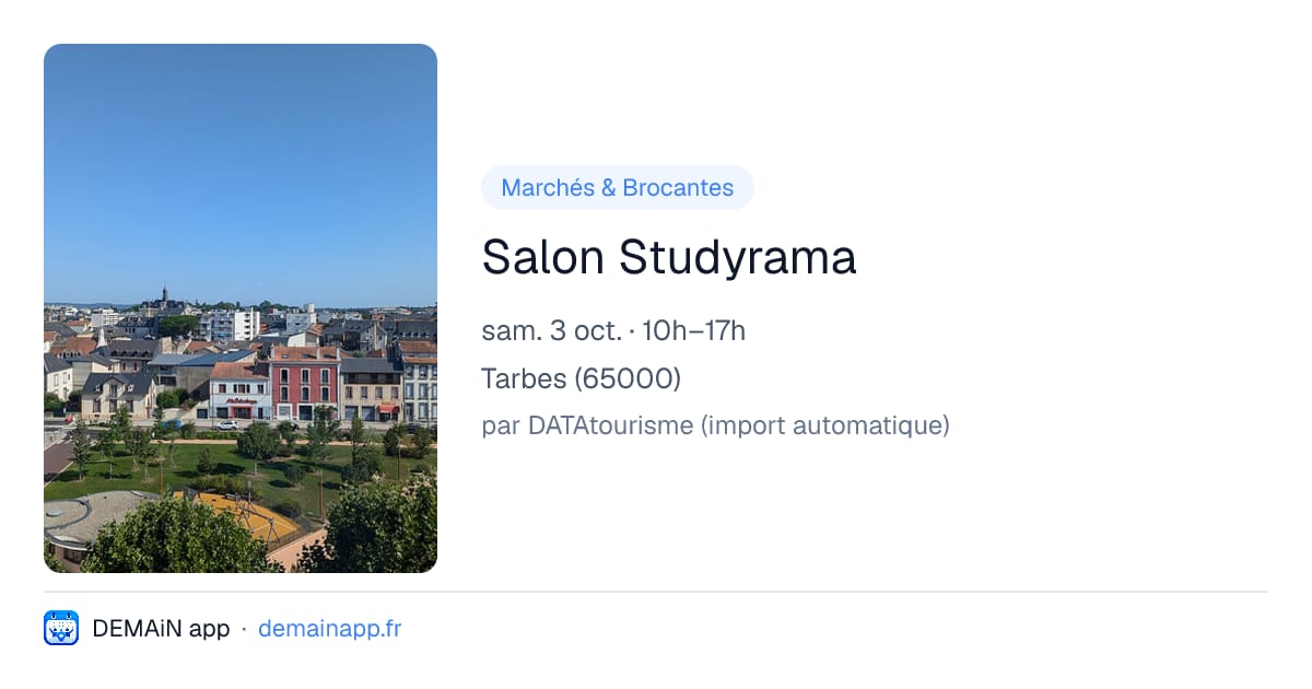 Salon Studyrama — Tarbes
