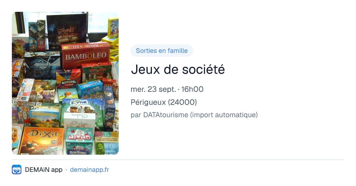 Jeux de société — Périgueux