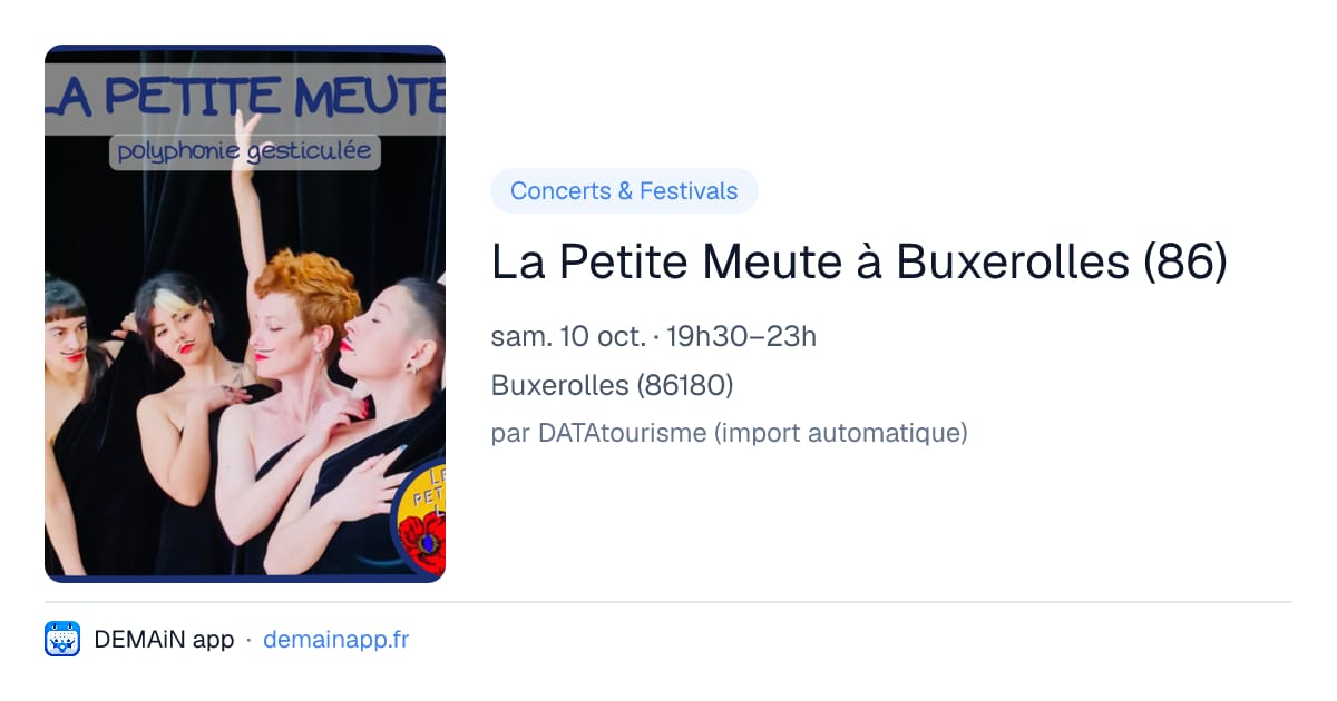 La Petite Meute à Buxerolles (86) — Buxerolles