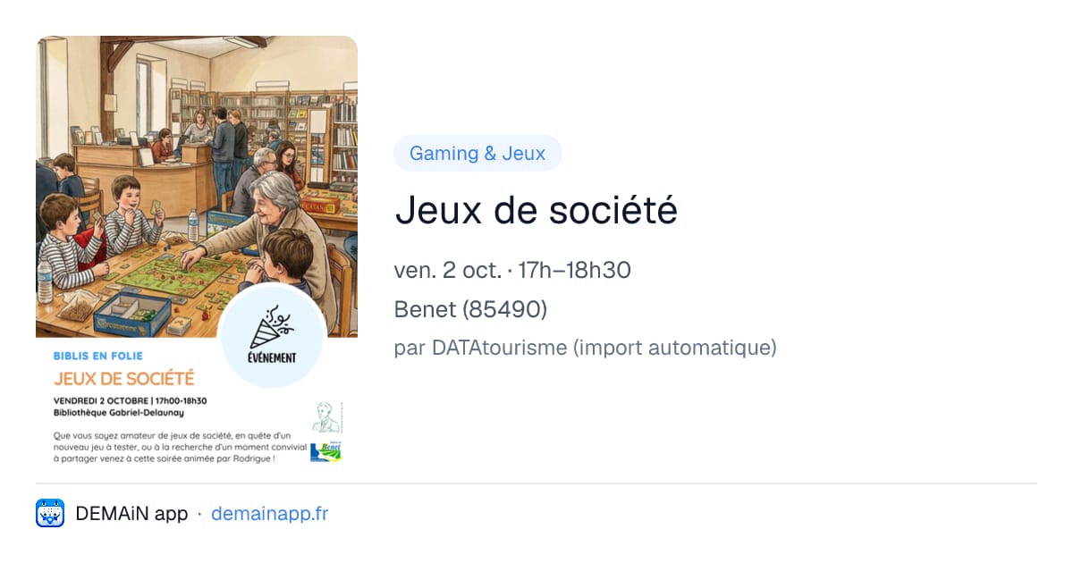 Jeux de société — Benet