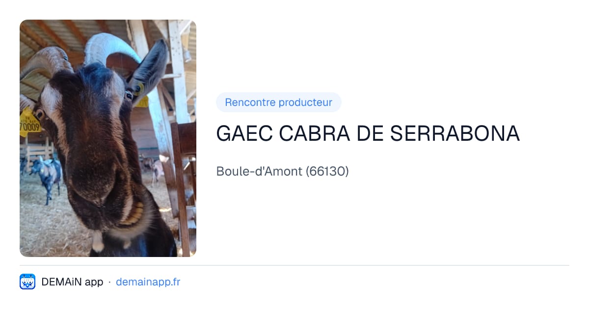 GAEC CABRA DE SERRABONA — Boule-d'Amont
