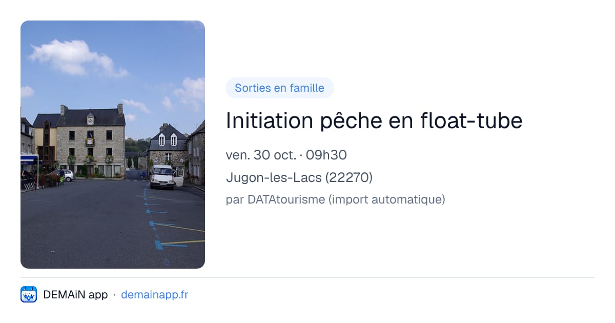 Initiation pêche en float-tube — Jugon-les-Lacs