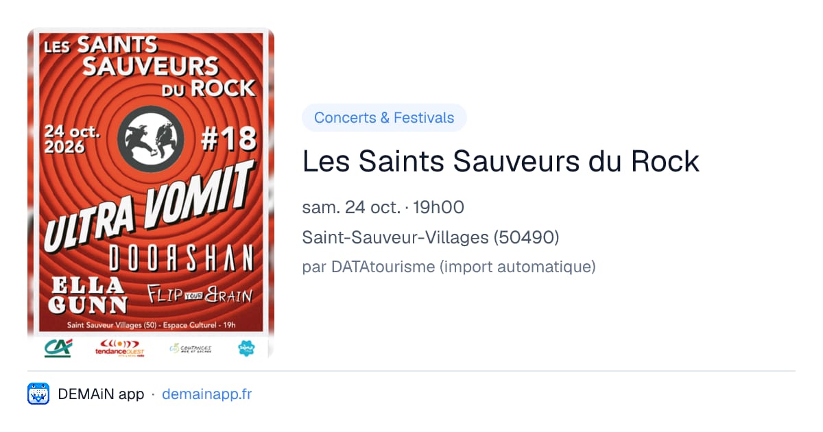 Les Saints Sauveurs du Rock — Saint-Sauveur-Villages