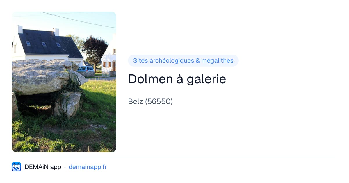 Dolmen à galerie — Belz