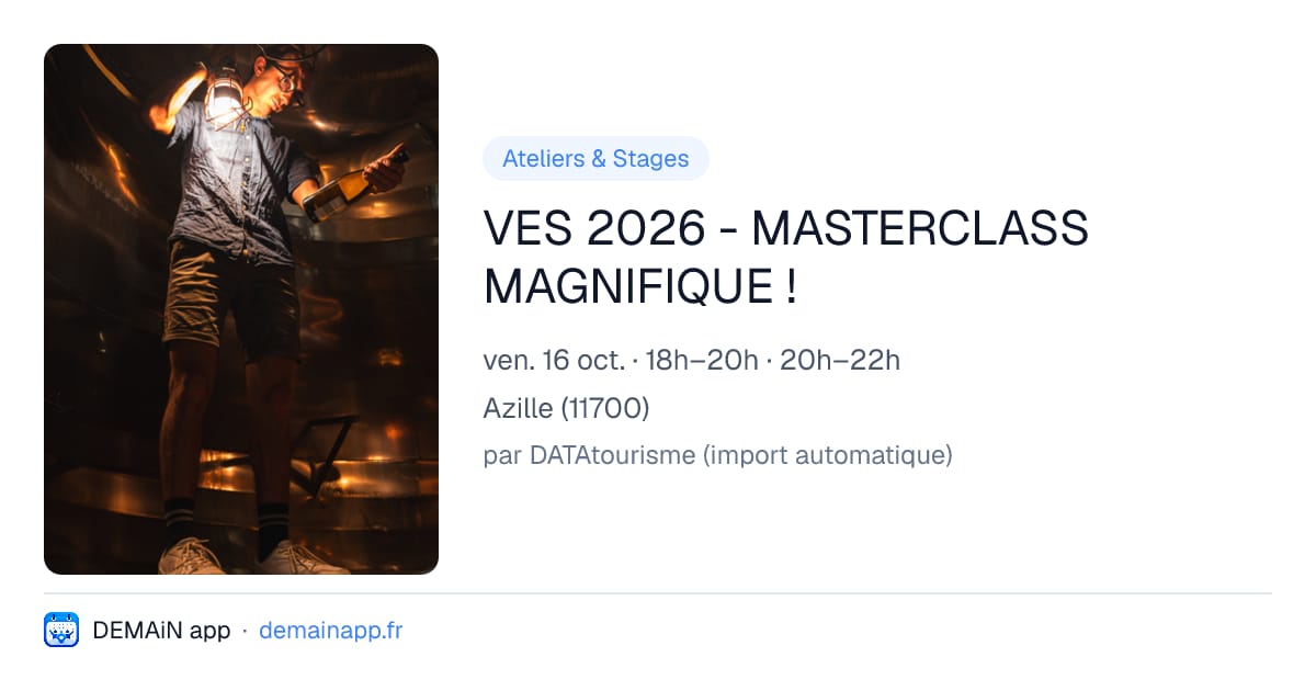 VES 2026 - MASTERCLASS MAGNIFIQUE ! — Azille