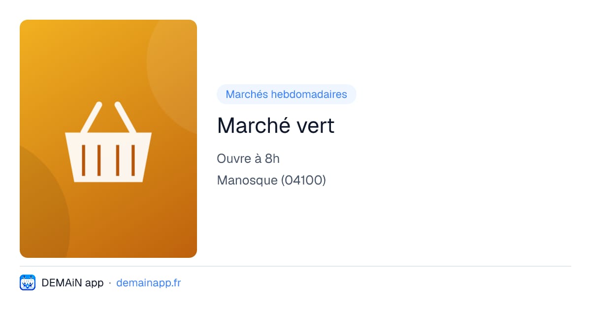 Marché vert — Manosque