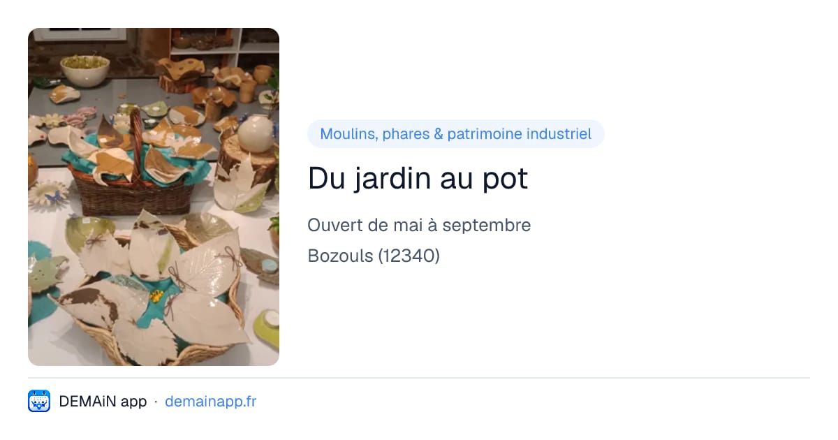 Du jardin au pot — Bozouls