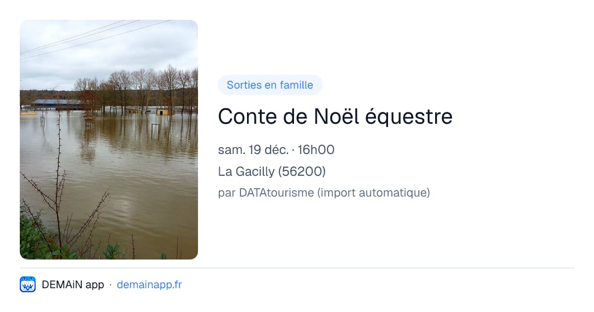 Conte de Noël équestre — La Gacilly