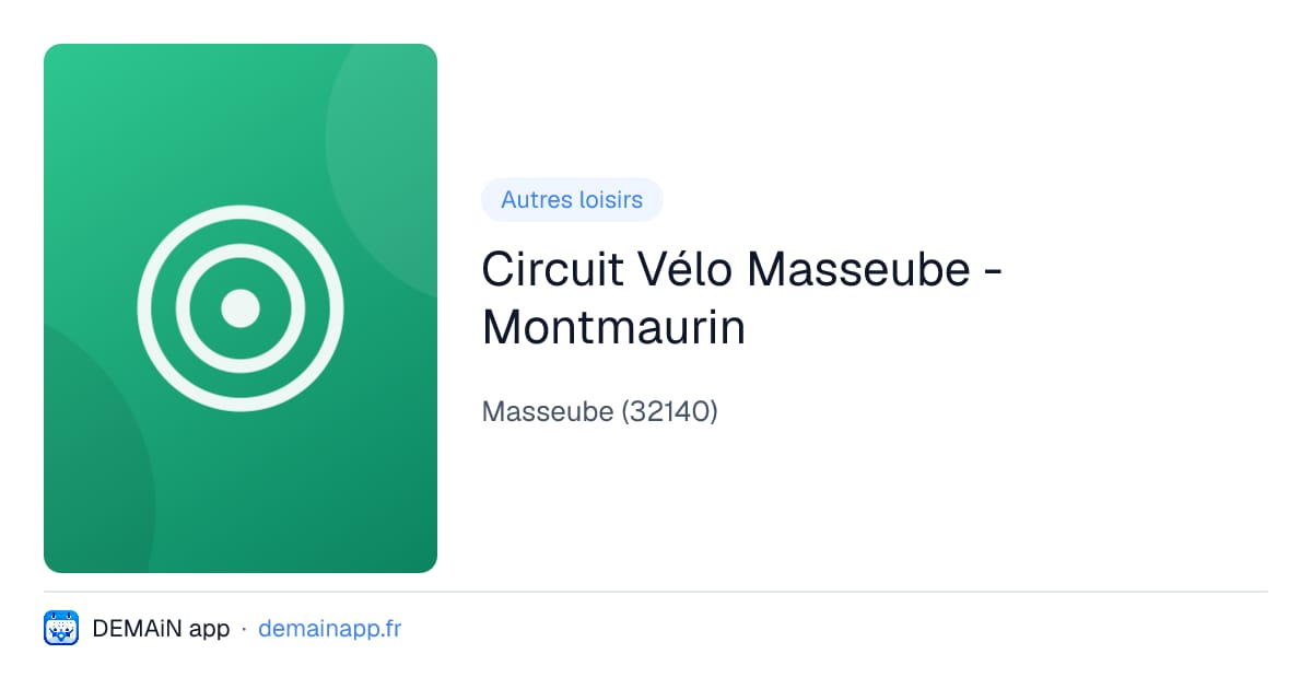 Circuit Vélo Masseube - Montmaurin — Masseube