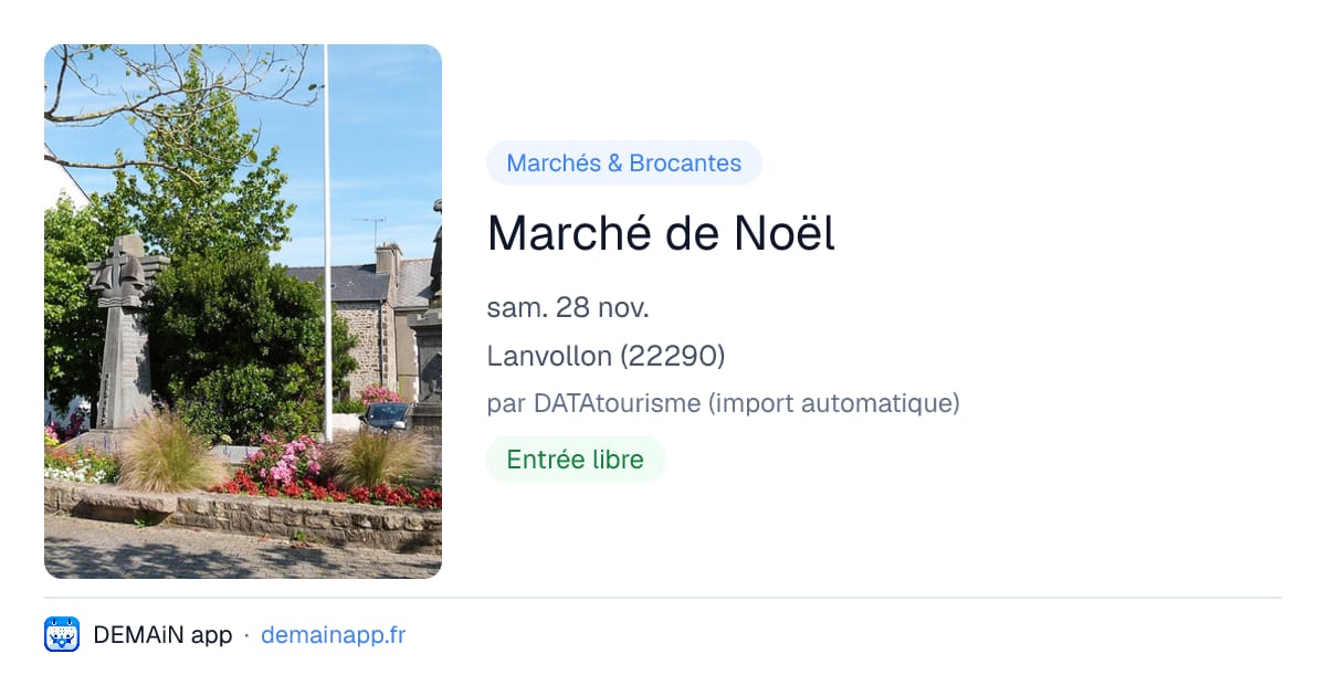 Marché de Noël — Lanvollon