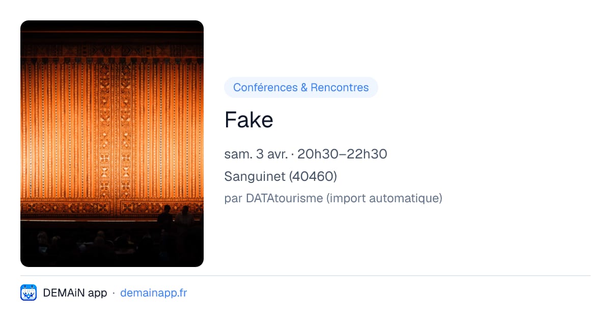 Fake — Sanguinet