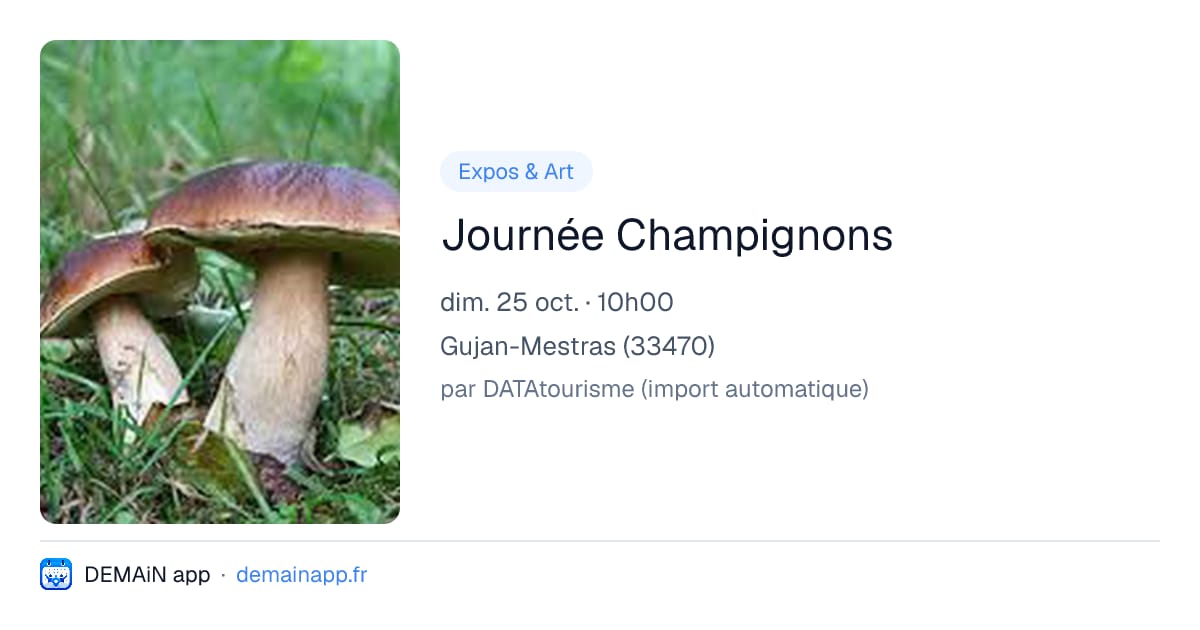 Journée Champignons — Gujan-Mestras