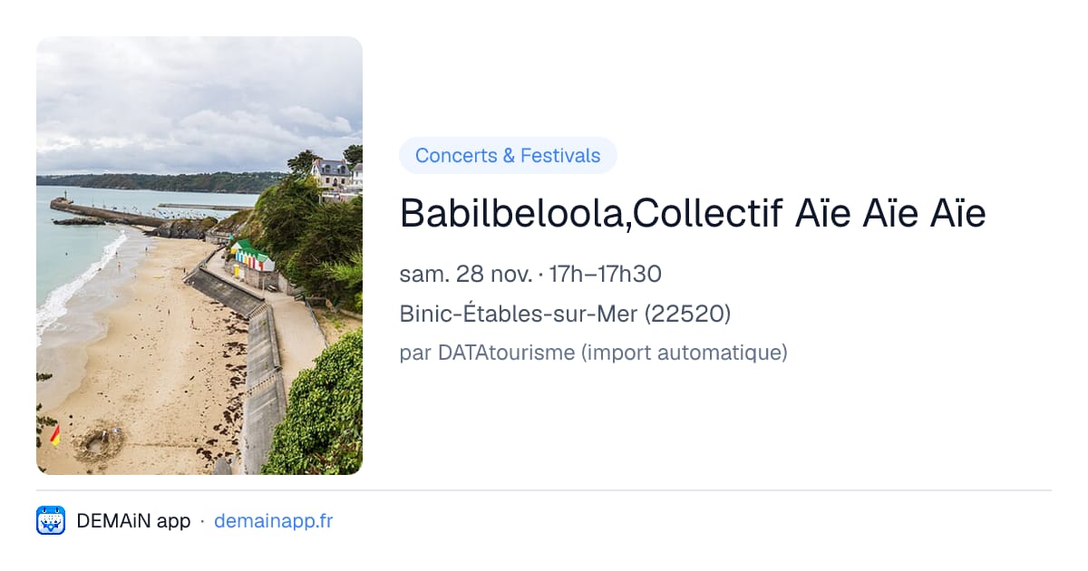 Babilbeloola,Collectif Aïe Aïe Aïe — Binic-Étables-sur-Mer