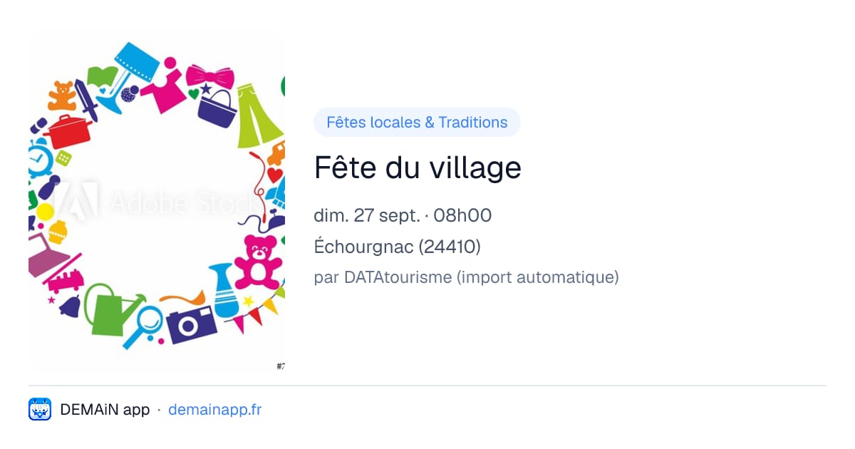 Fête du village — Échourgnac