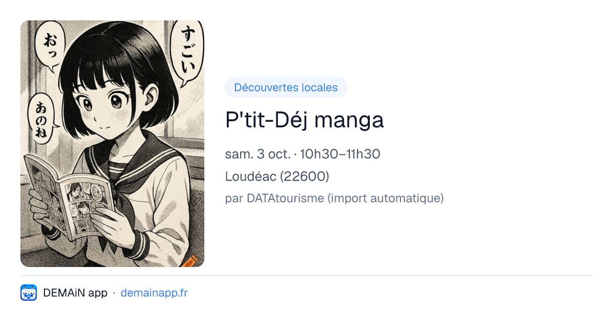 P'tit-Déj manga — Loudéac