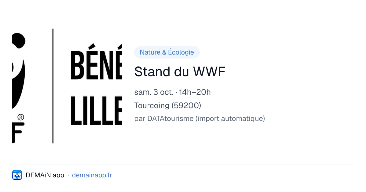 Stand du WWF — Tourcoing